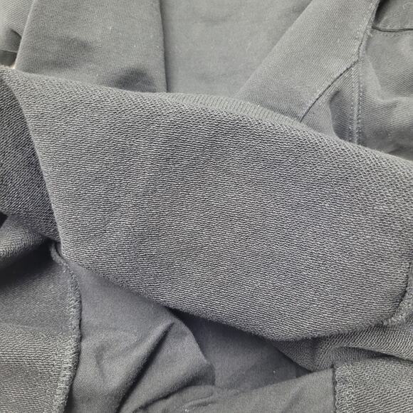 ESNTLS black embroidered heavyweight cotton hoodie sweatshirt - Picture 8 of 9